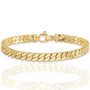 14k Yellow Gold Cuban Bracelet — 8.5 in, 10 Grams