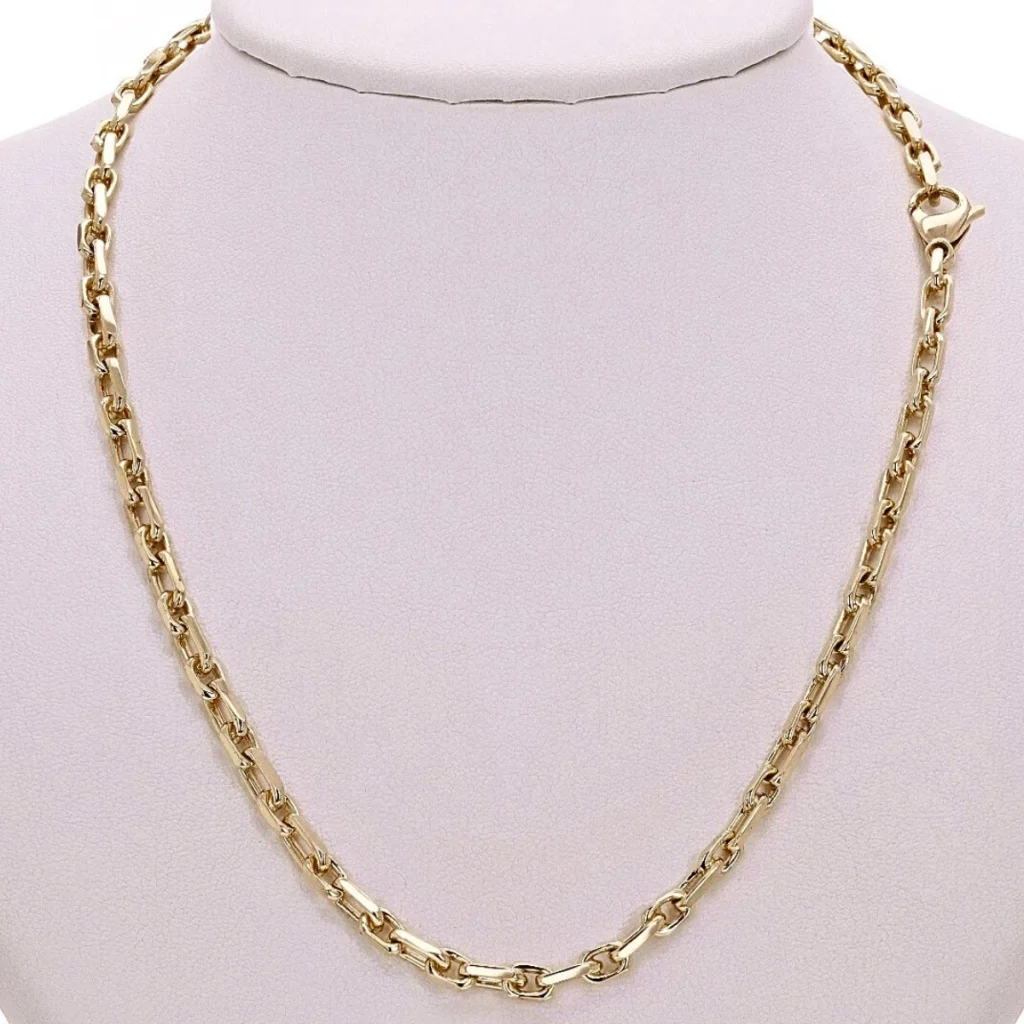 14k Yellow Gold Anchor Chain — 24 in, 4.5 mm, 43 Grams
