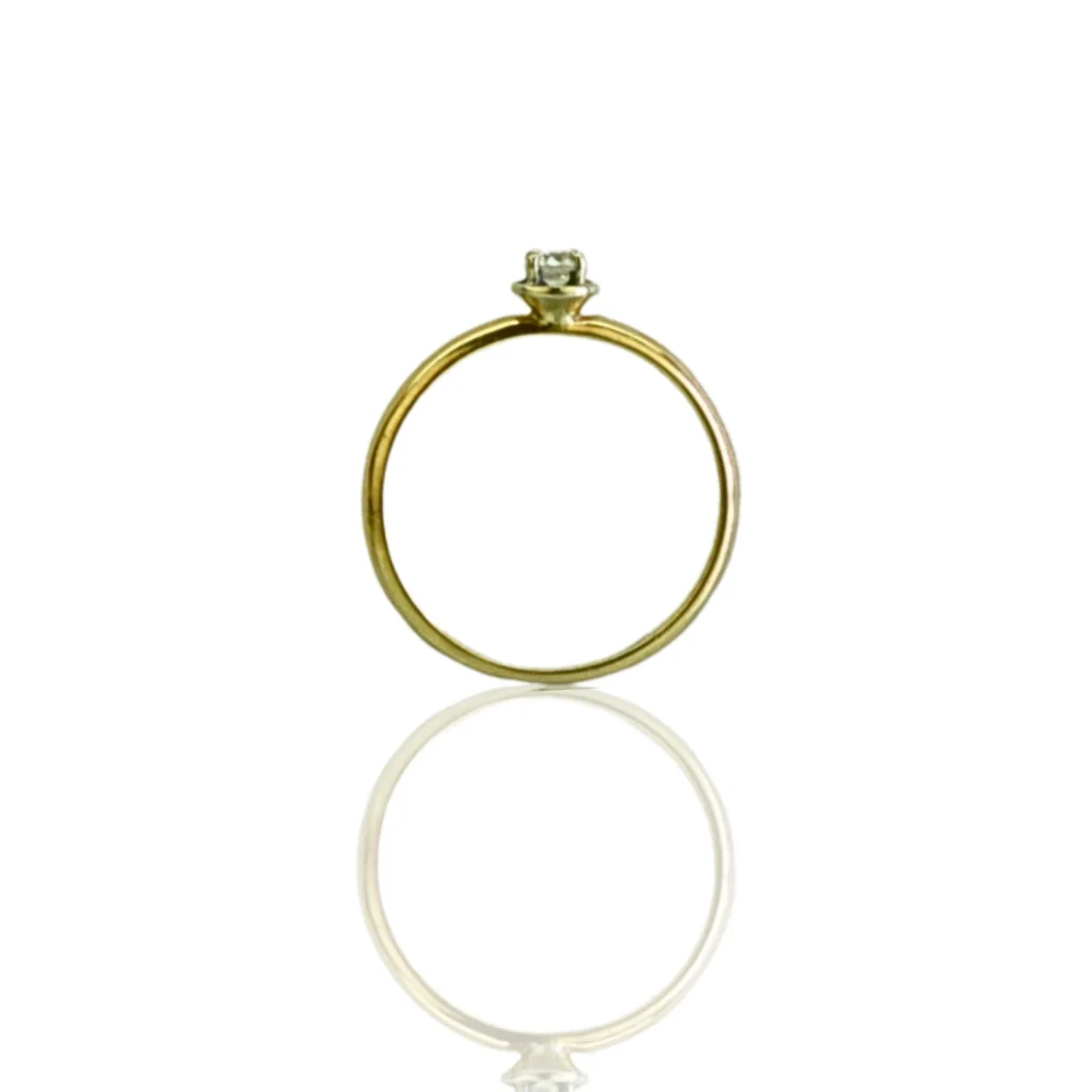 14k Yellow Gold Ring with Stone — Size 5.5, 1.5 Grams